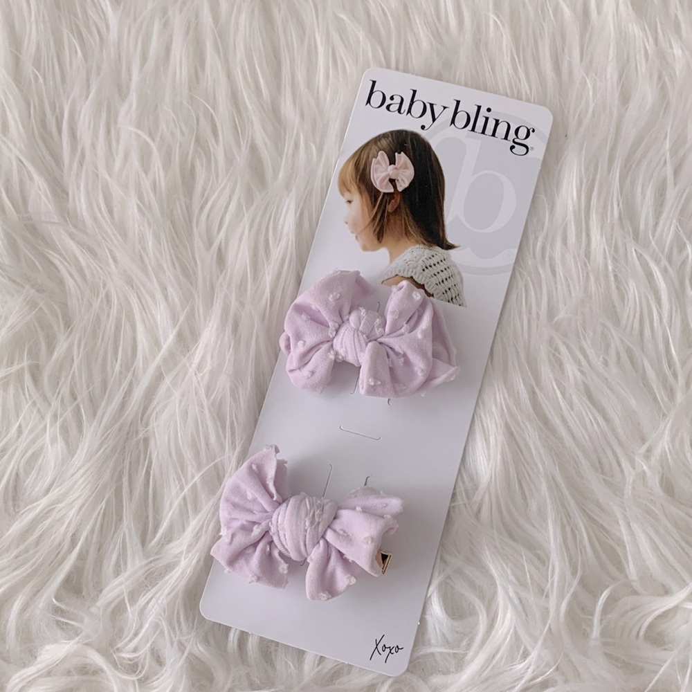 Baby Bling Bow Clips